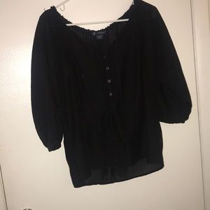 Black American Eagle blouse